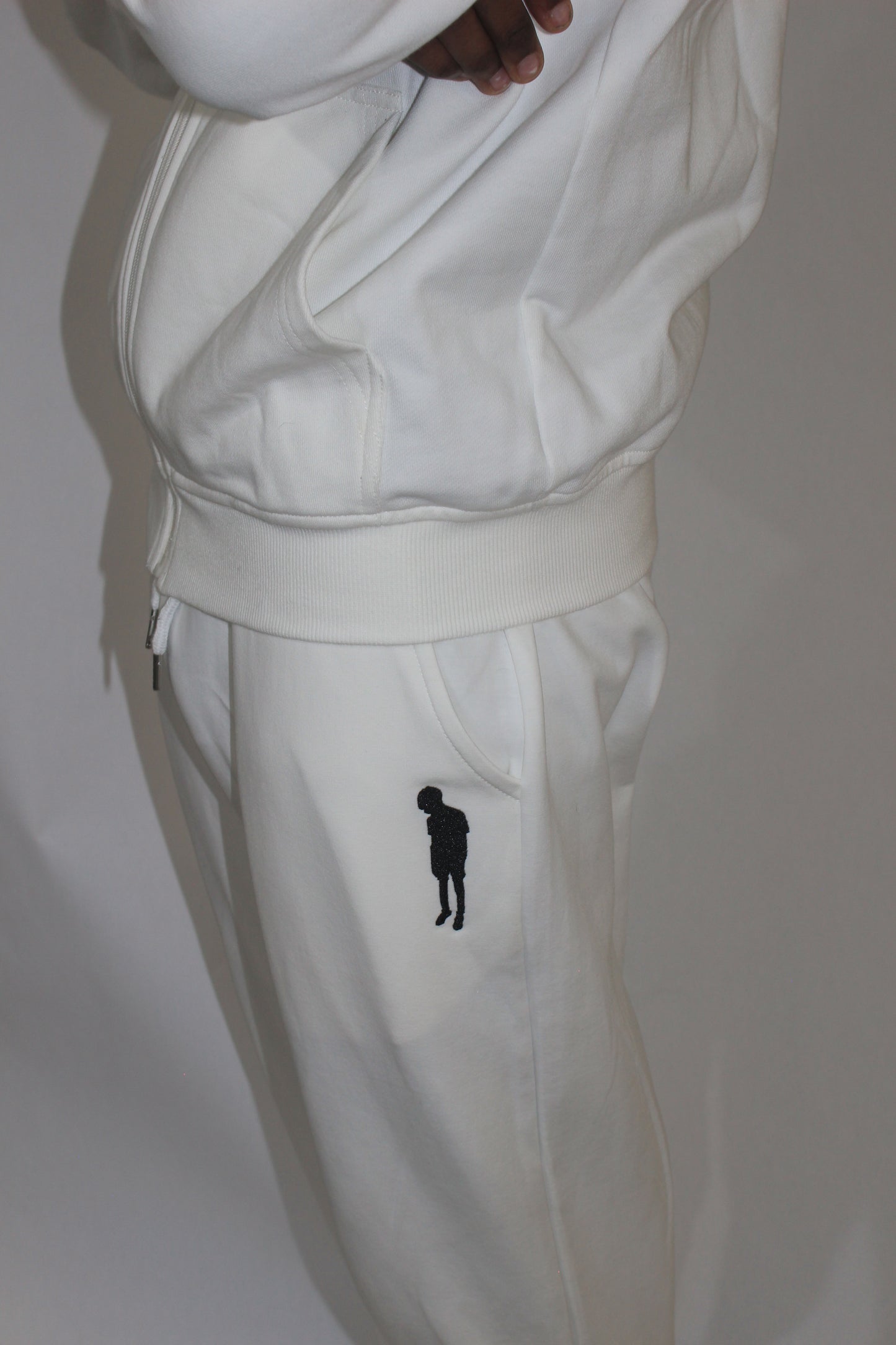 white Classic Unisex Sweatpants