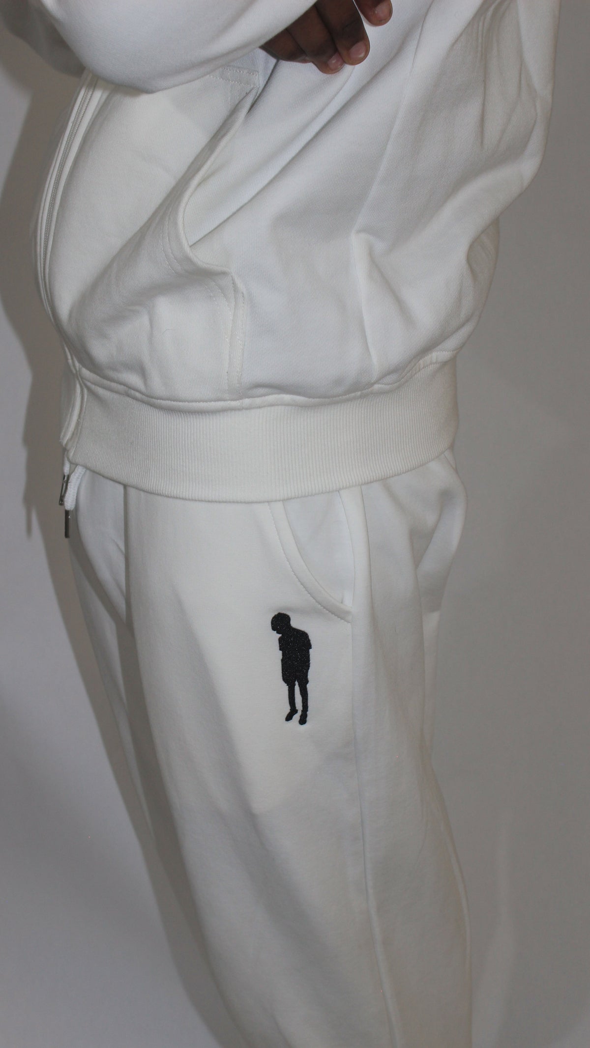white Classic Unisex Sweatpants