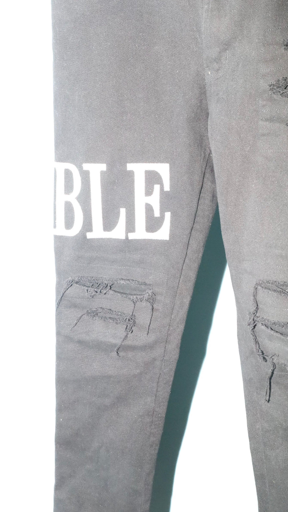 "HUMBLE" Distressed Skinny Jeans